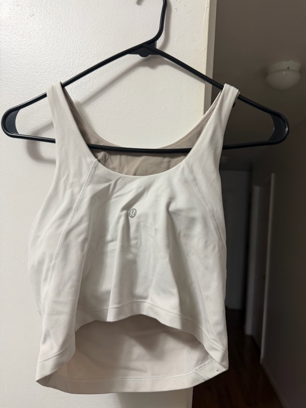 lululemon athletica Cream Cropped Athletic Tank